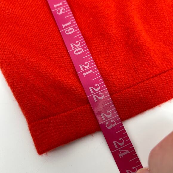 Reiss Torah Sweater Wool Cashmere Blend Womens Large Twist Neck Turtleneck Red - Picture 10 of 10